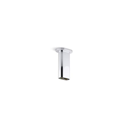 Statement 5" ceiling-mount two-function rainhead arm and flange